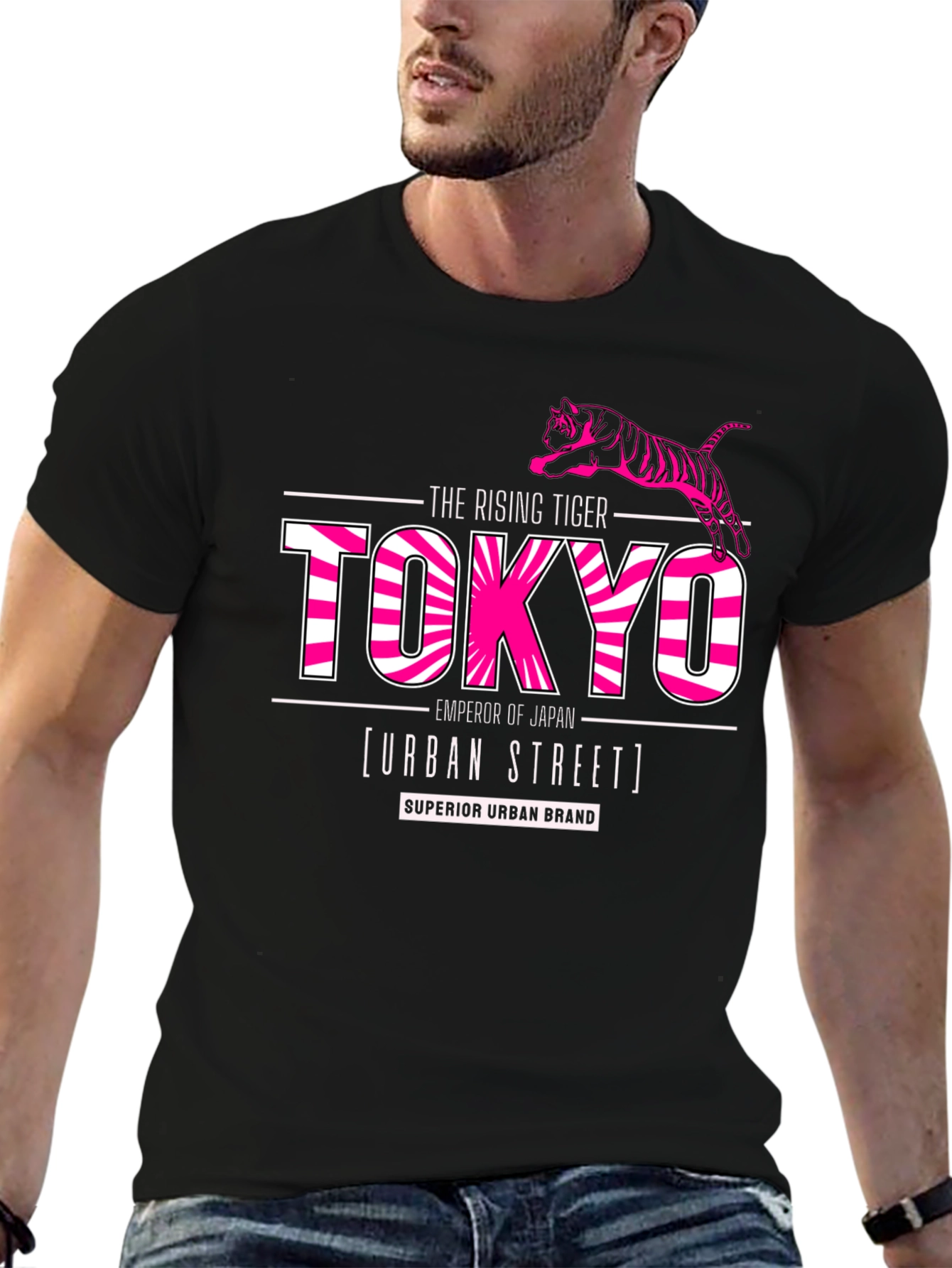 Tokyo Rising Tiger Graphic Tee - Urban Street Style