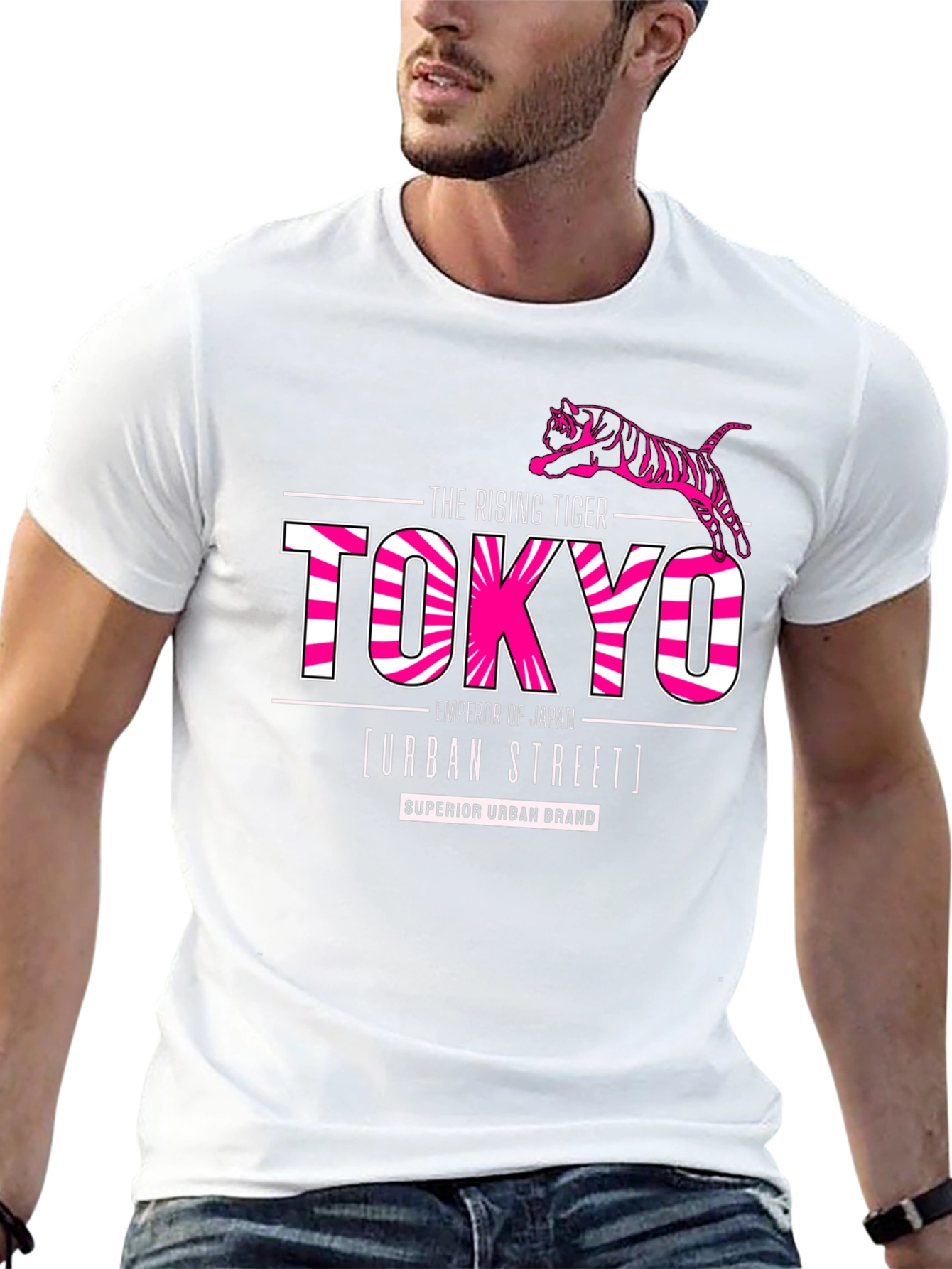 Tokyo Rising Tiger Graphic Tee - Urban Street Style
