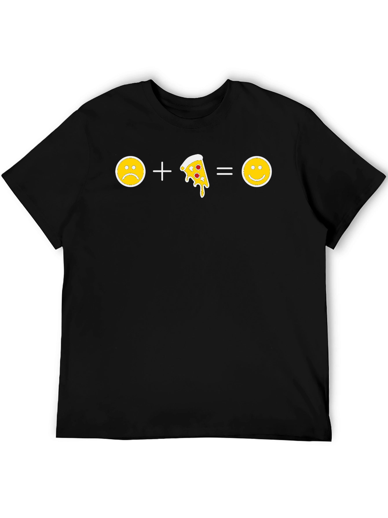 Pizza Makes Me Happy Graphic T-Shirt