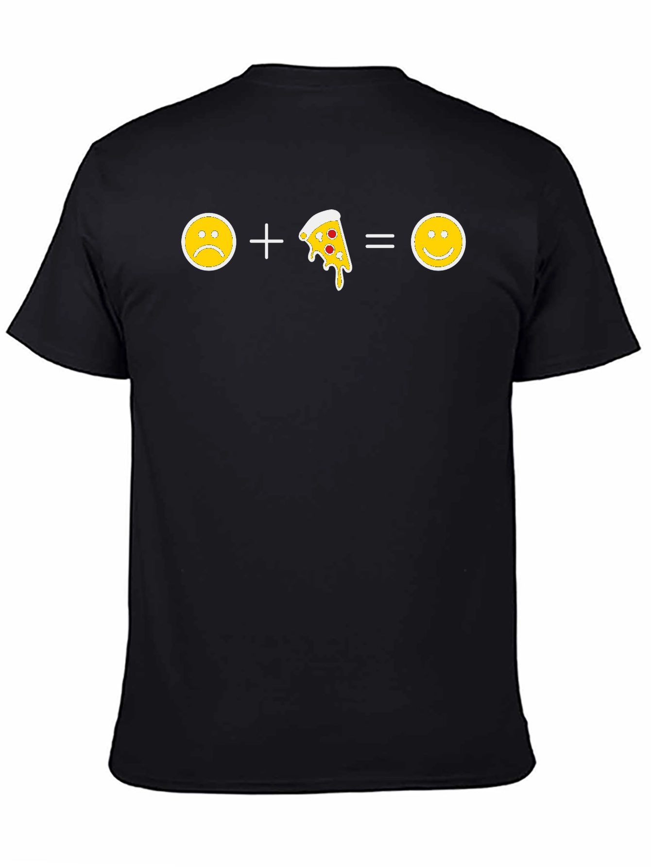 Pizza Makes Me Happy Graphic T-Shirt