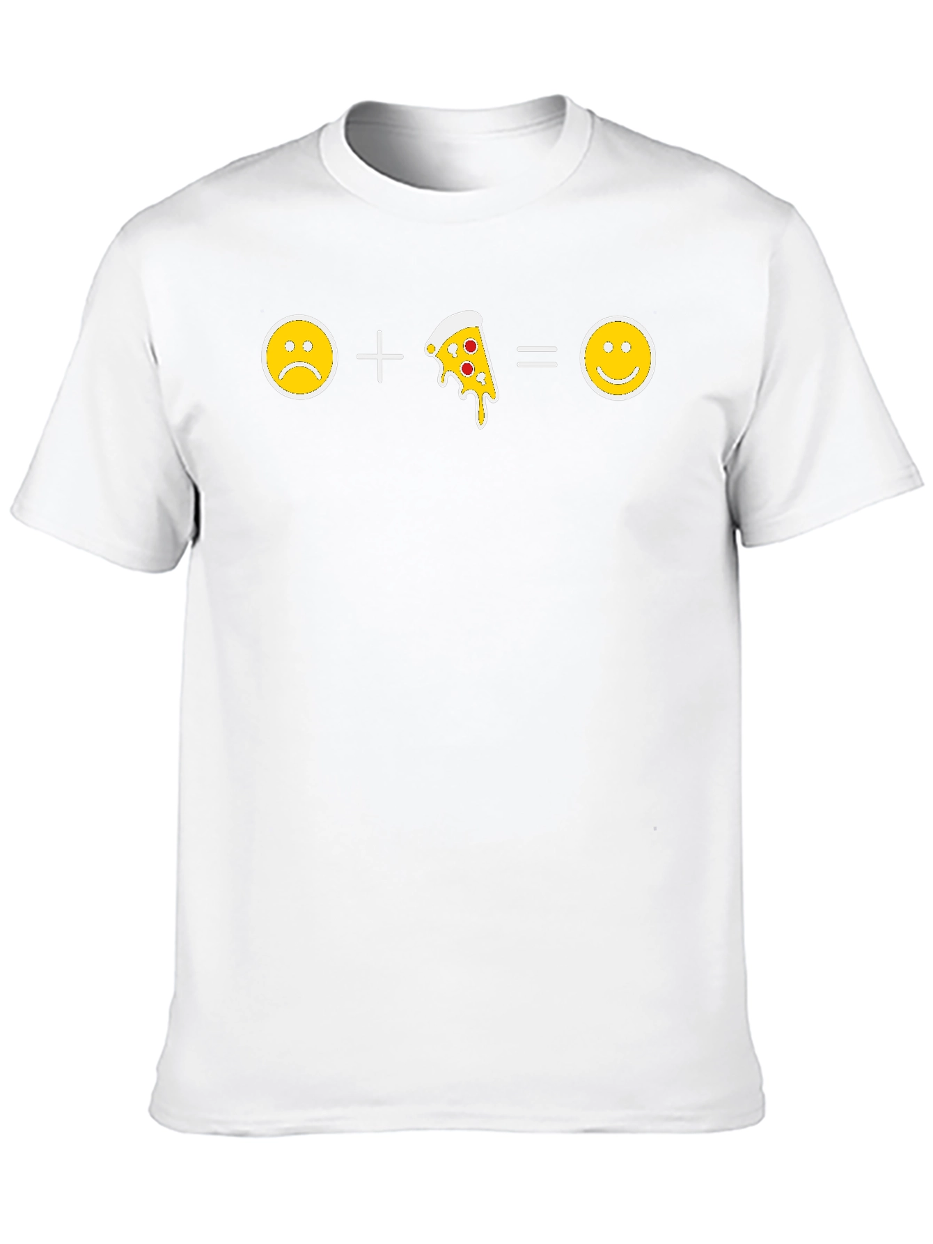 Pizza Makes Me Happy Graphic T-Shirt