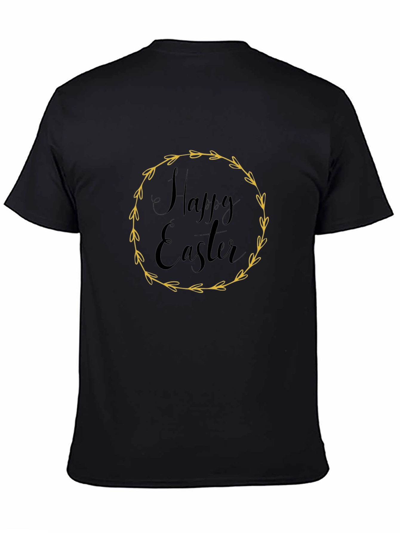 Happy Easter Black T-Shirt