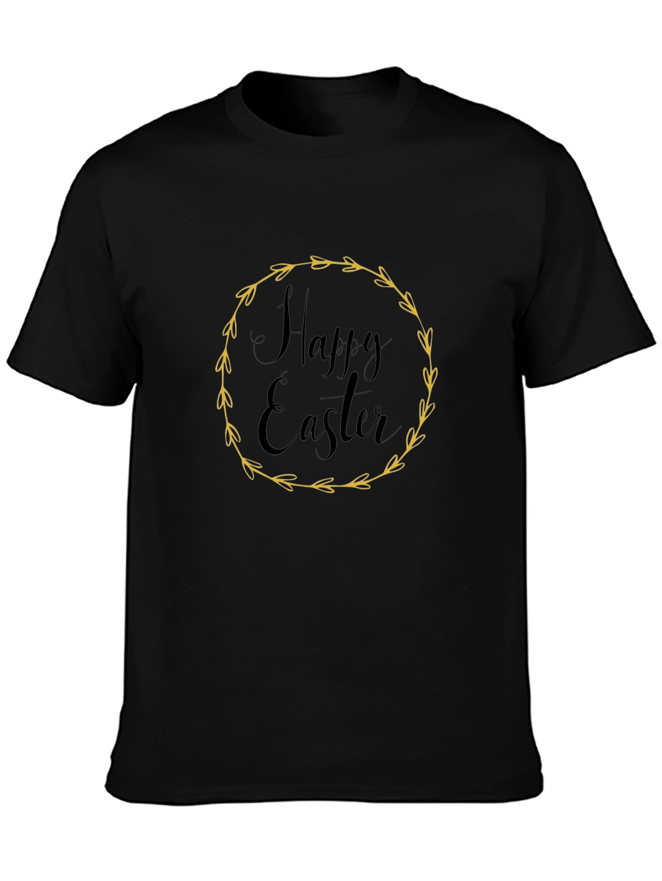 Happy Easter Black T-Shirt