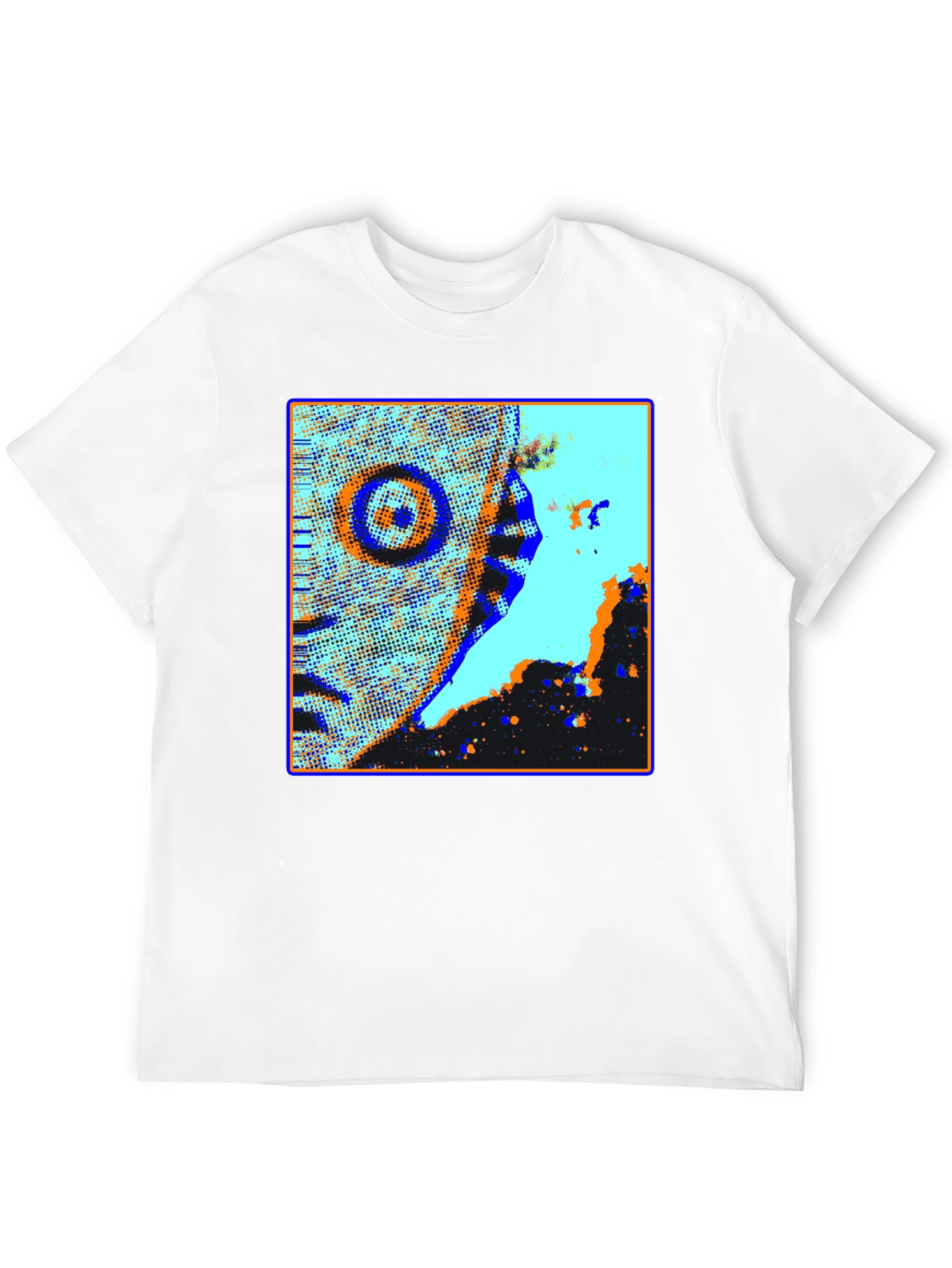 Abstract Graphic Print Crew Neck T-Shirt