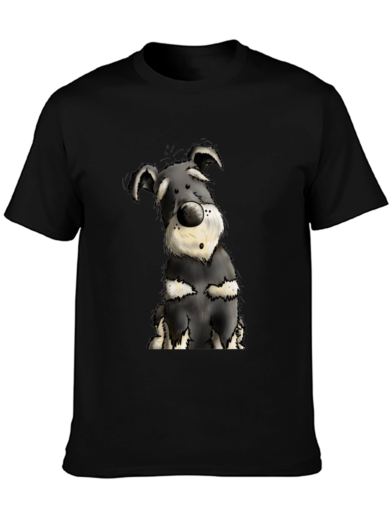 Dog Cartoon Print T-Shirt