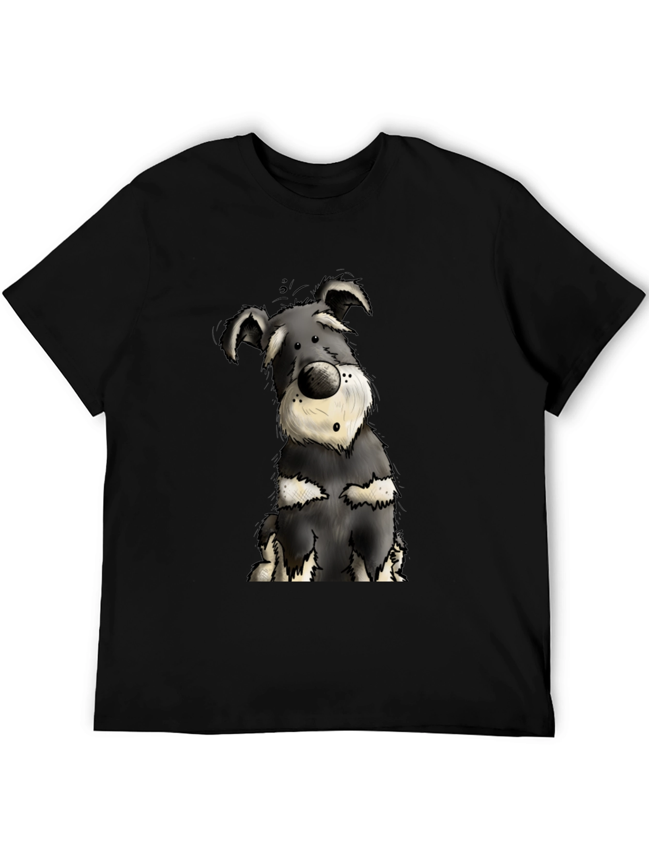Dog Cartoon Print T-Shirt