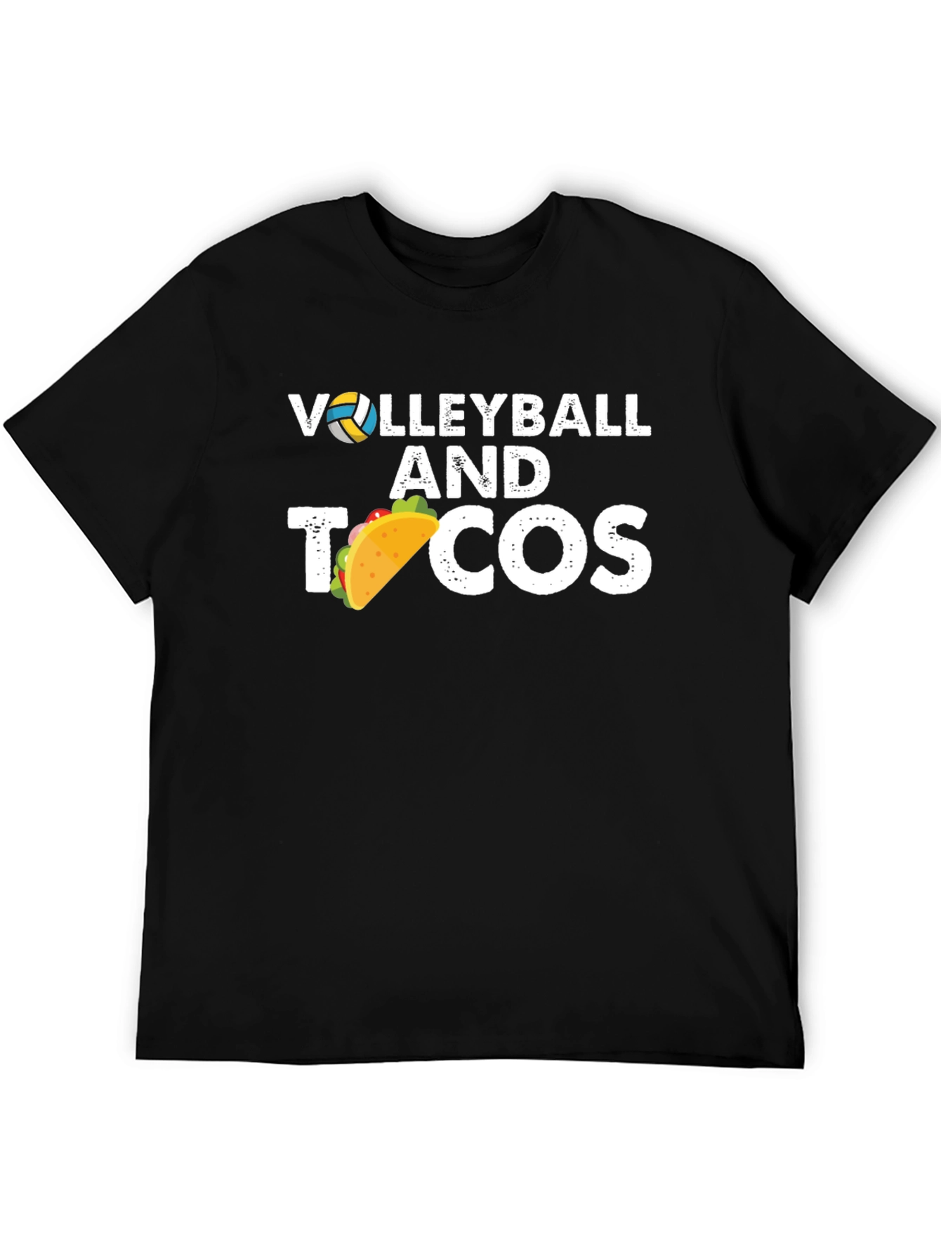 Volleyball & Tacos Graphic Tee - Black
