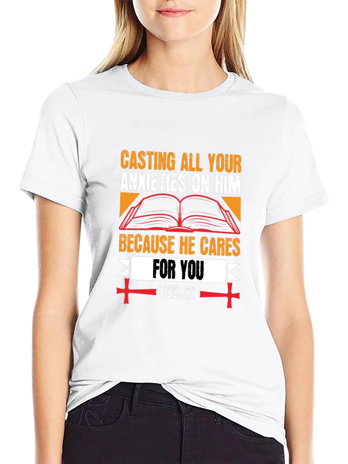 Faith-Based T-Shirt: Casting All Your Anxieties On Him