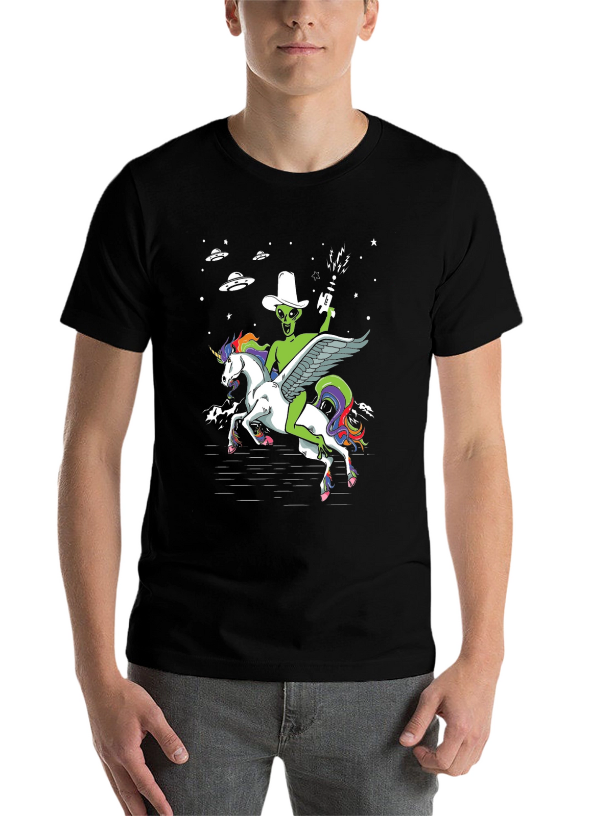 Alien Cowboy Unicorn T-Shirt