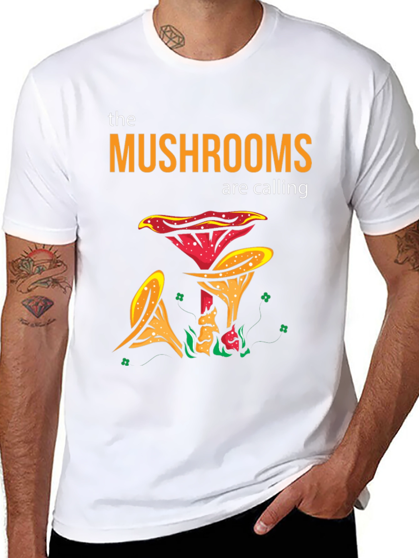 The Mushrooms Are Calling Graphic T-Shirt