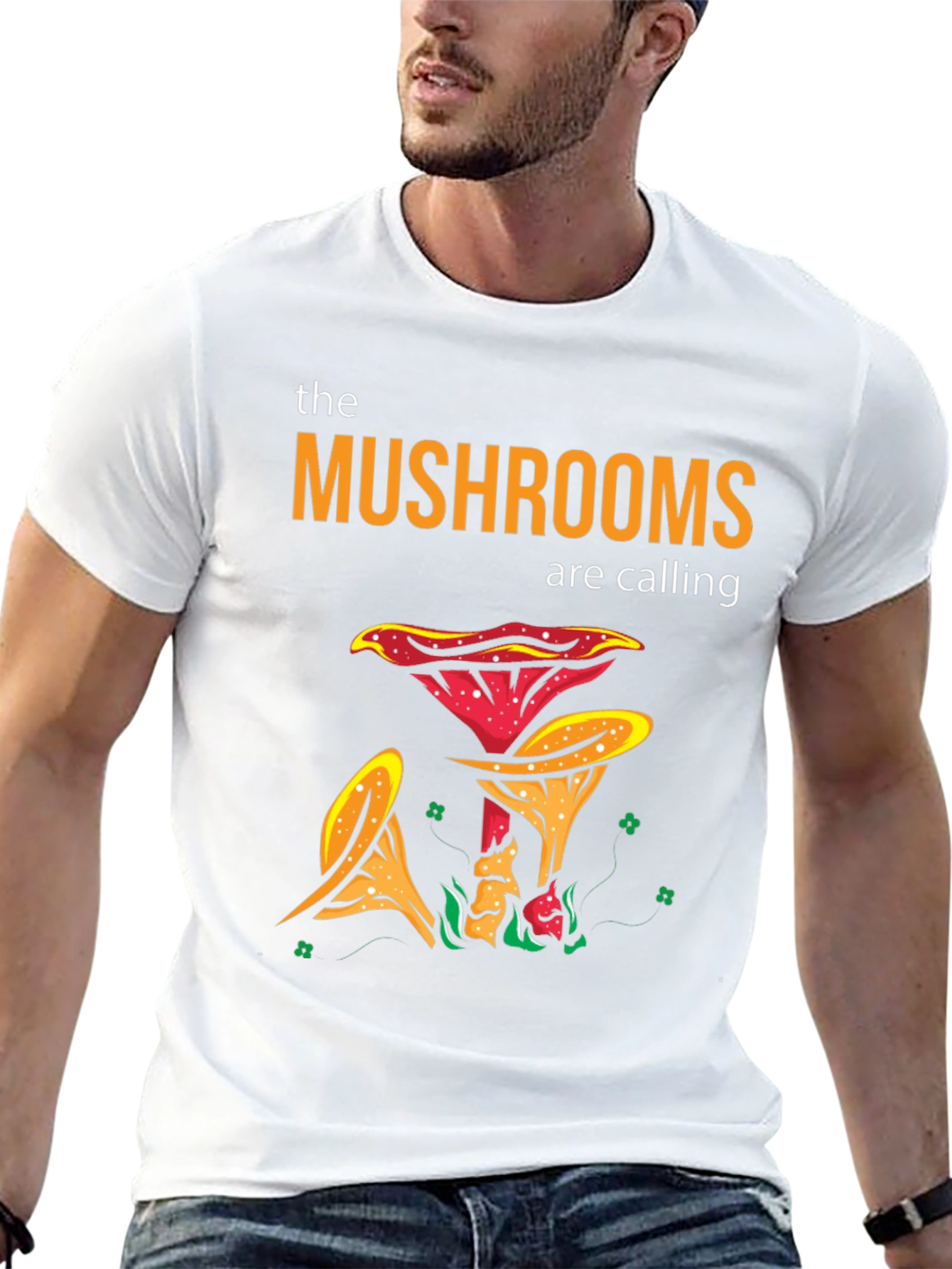 The Mushrooms Are Calling Graphic T-Shirt