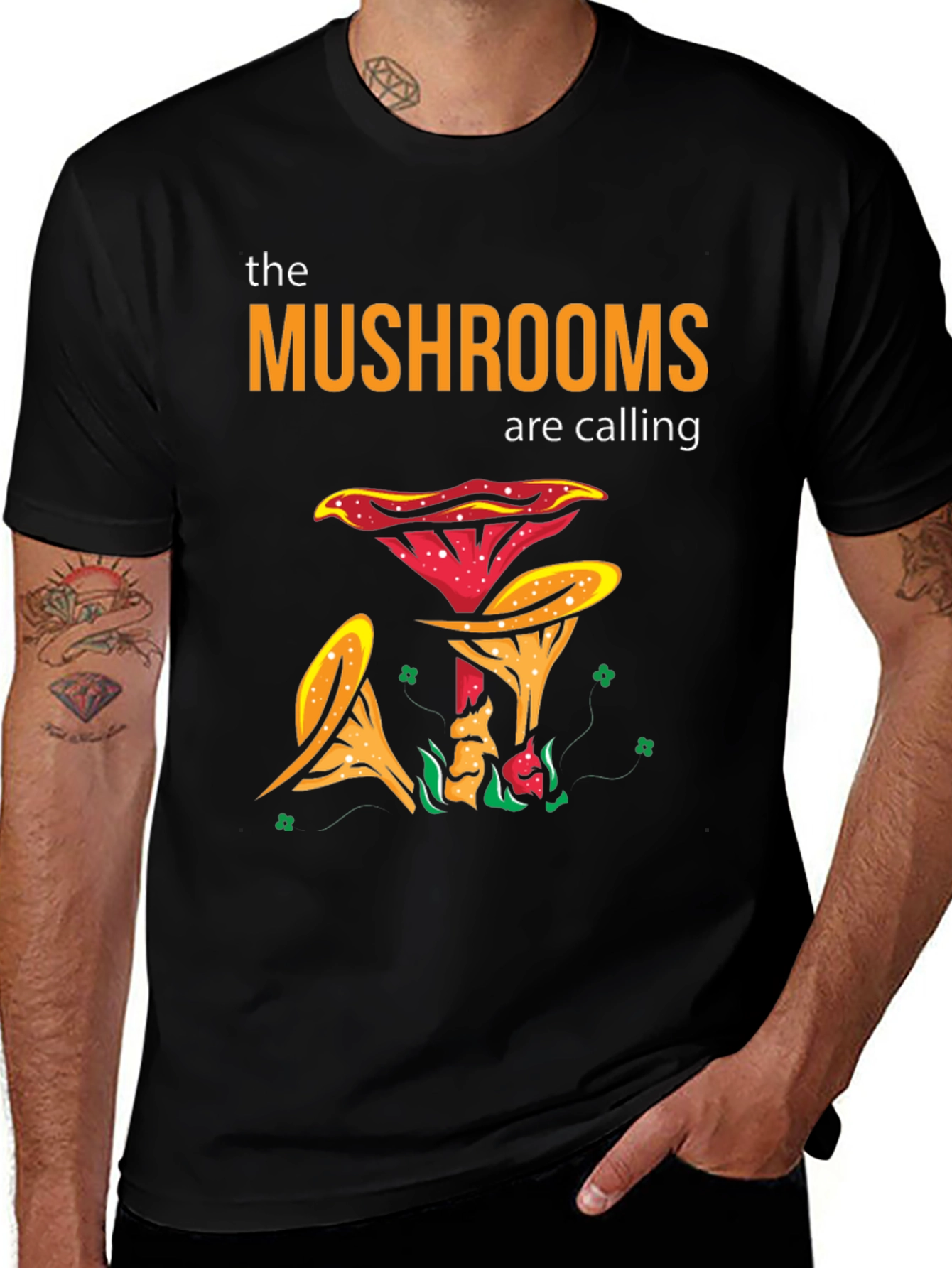 The Mushrooms Are Calling Graphic T-Shirt