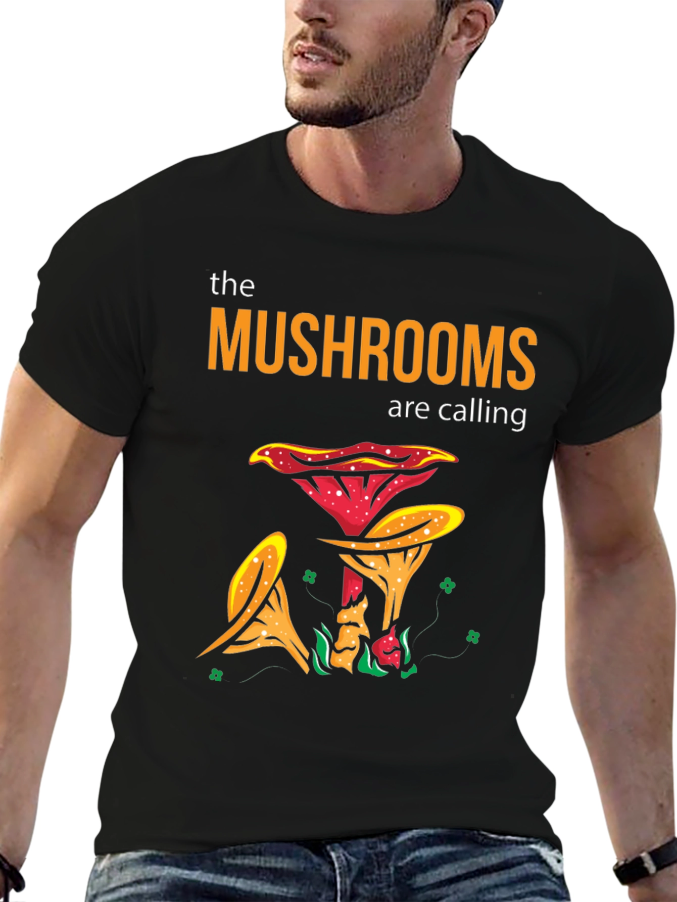 The Mushrooms Are Calling Graphic T-Shirt