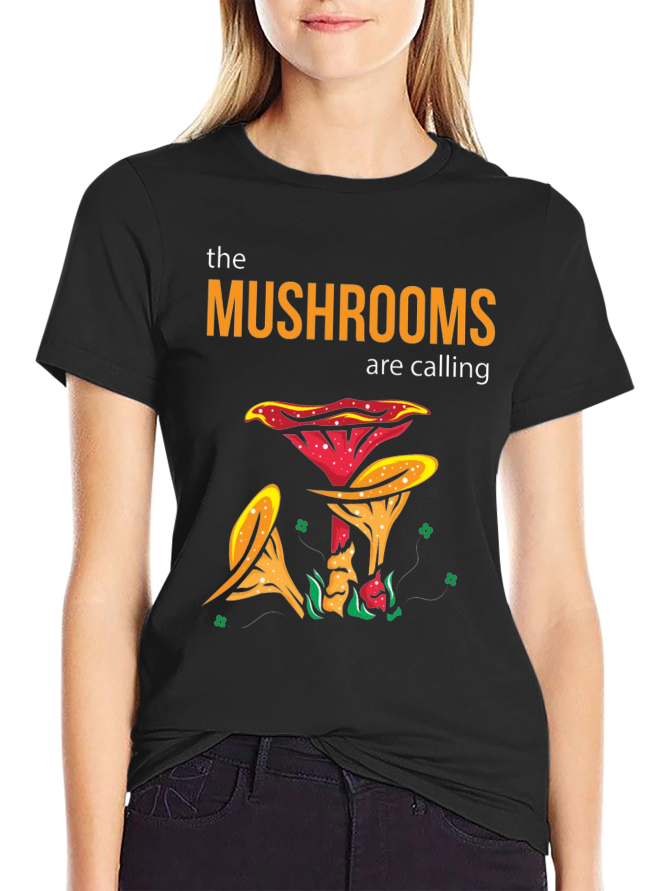 The Mushrooms Are Calling Graphic T-Shirt