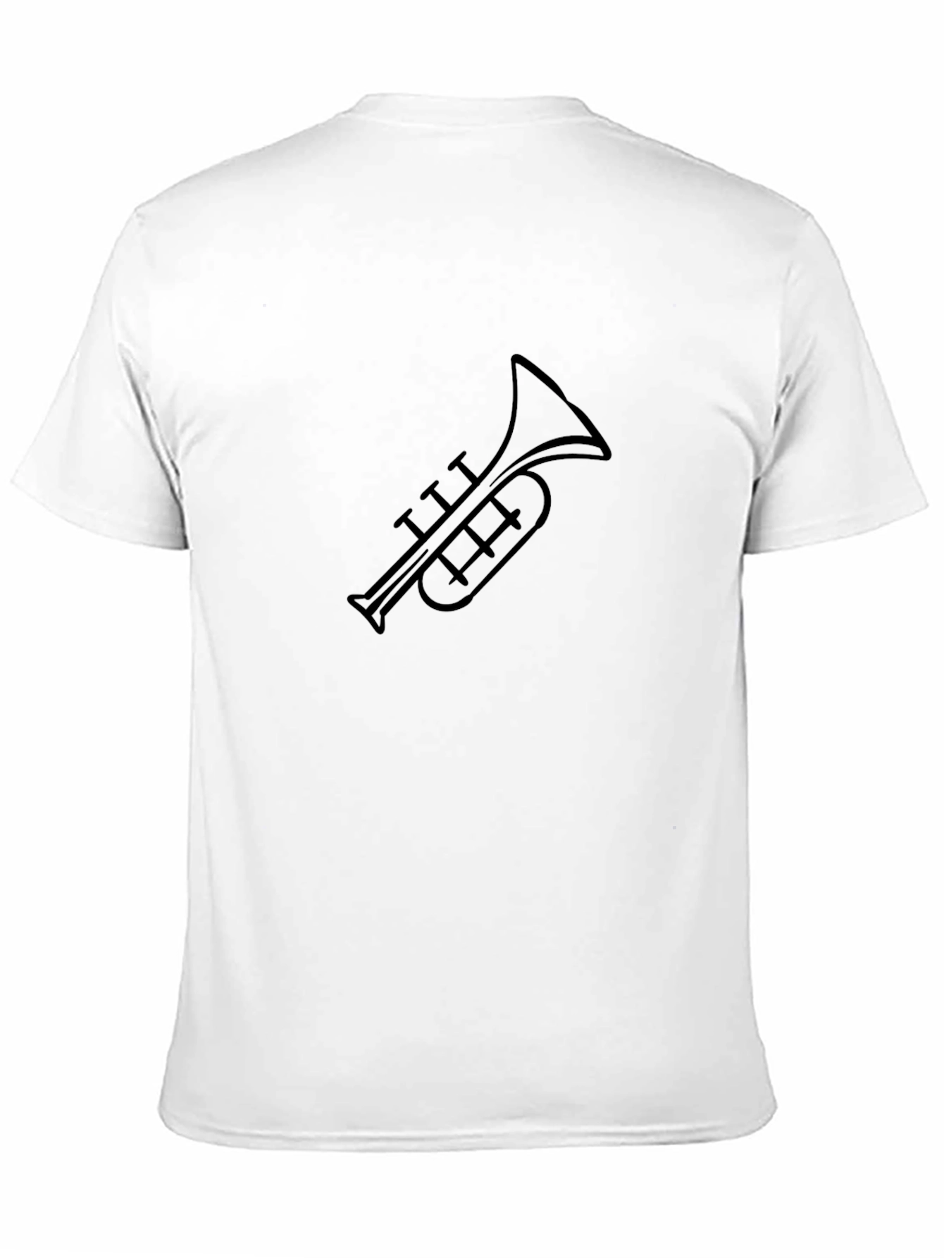 Black Trumpet Graphic T-Shirt - Stylish Music Tee