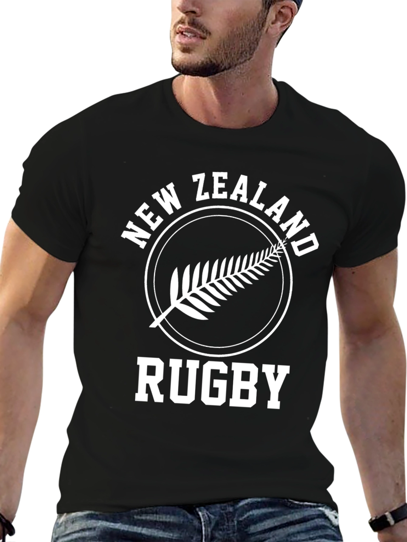 New Zealand Rugby T-Shirt - Fern Design