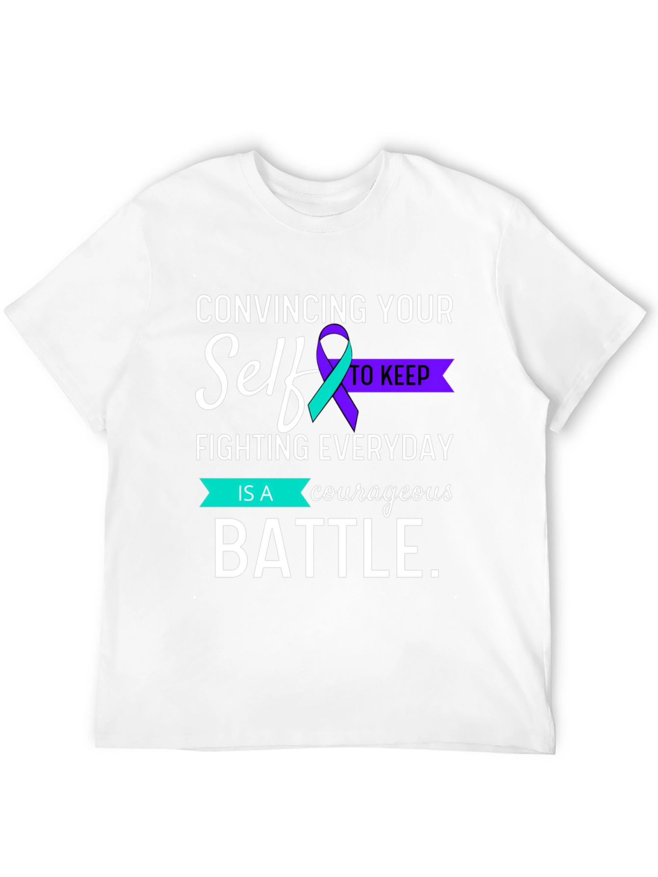 Courageous Battle Mental Health Awareness Graphic Tee