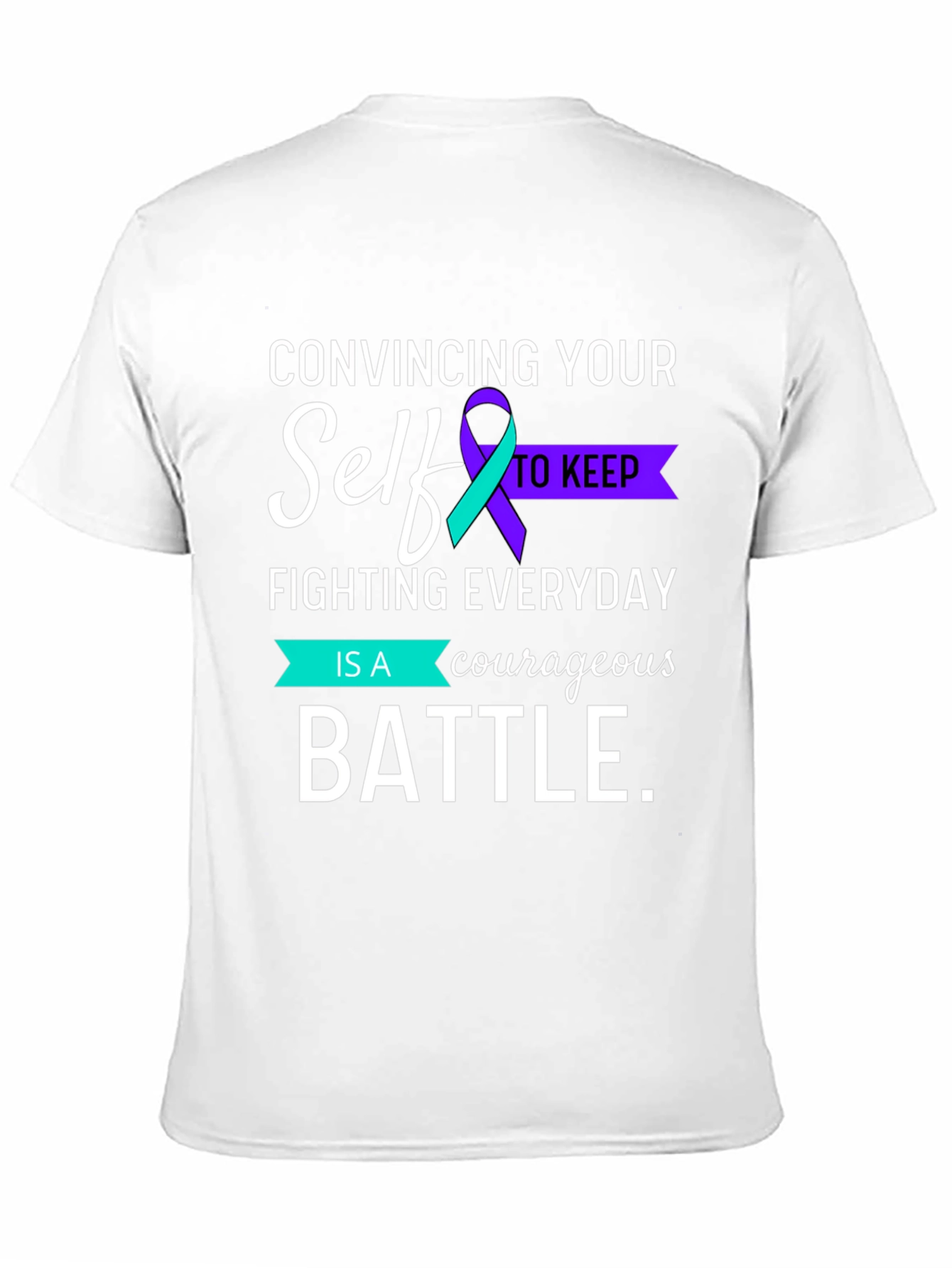 Courageous Battle Mental Health Awareness Graphic Tee