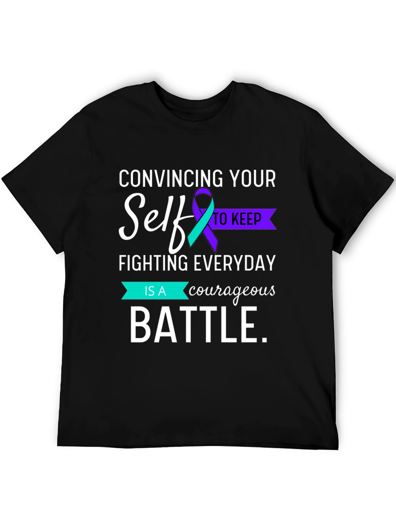 Courageous Battle Mental Health Awareness Graphic Tee