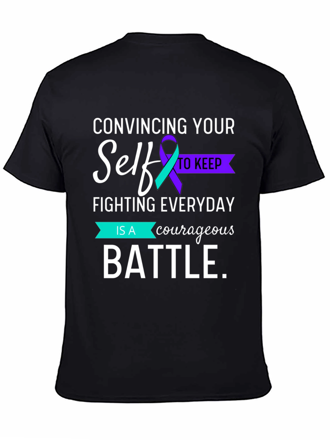 Courageous Battle Mental Health Awareness Graphic Tee