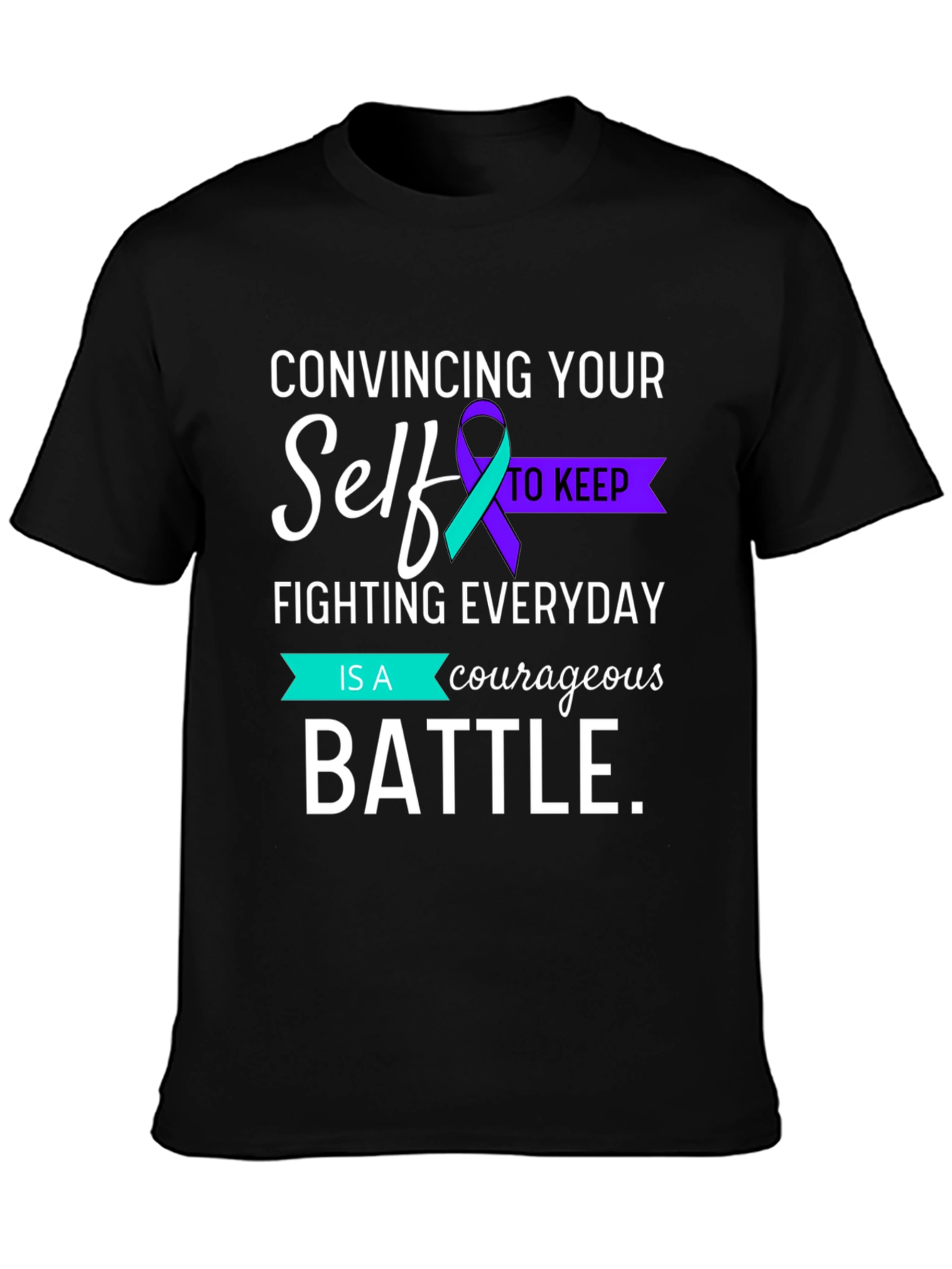 Courageous Battle Mental Health Awareness Graphic Tee