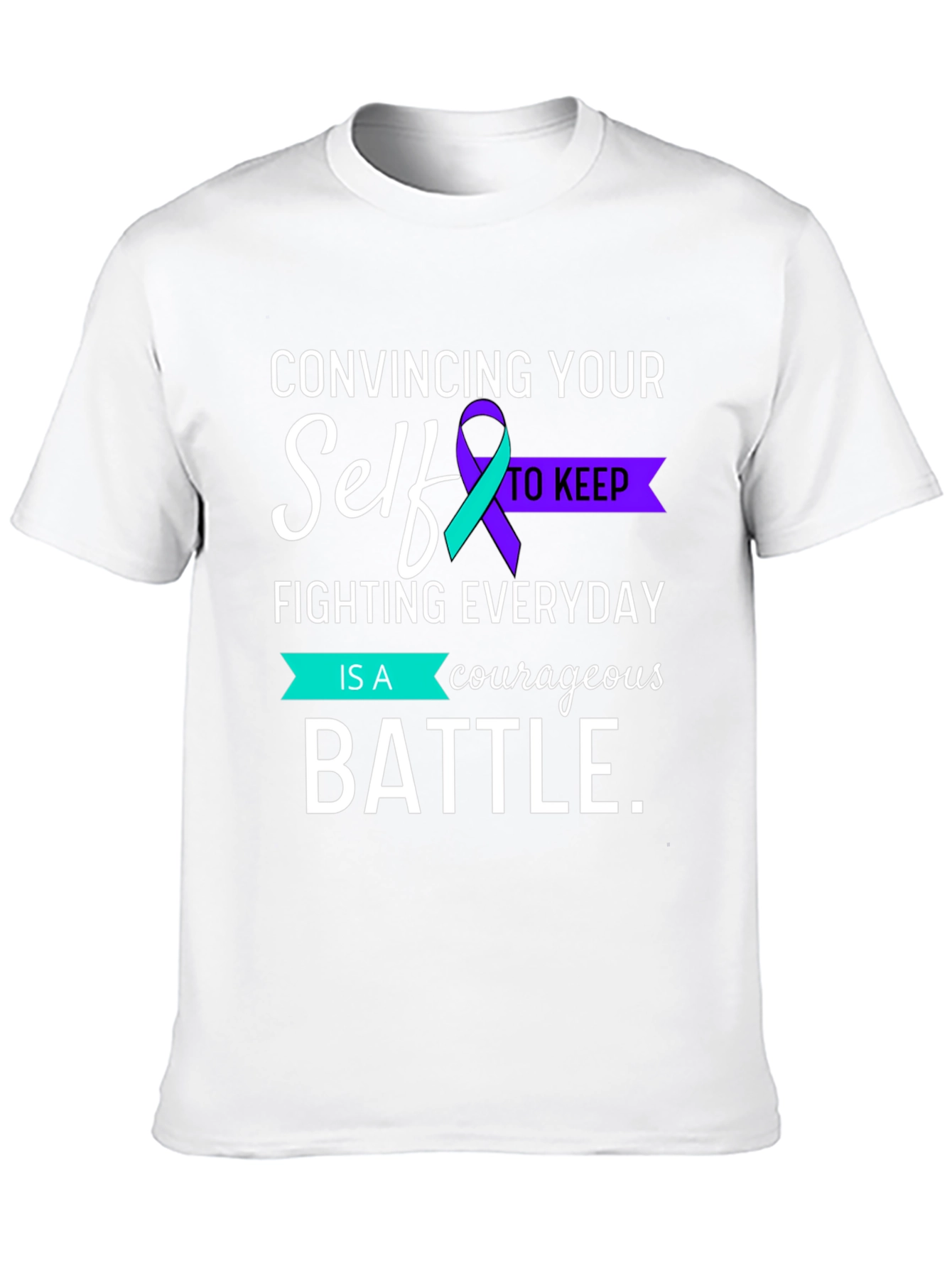 Courageous Battle Mental Health Awareness Graphic Tee