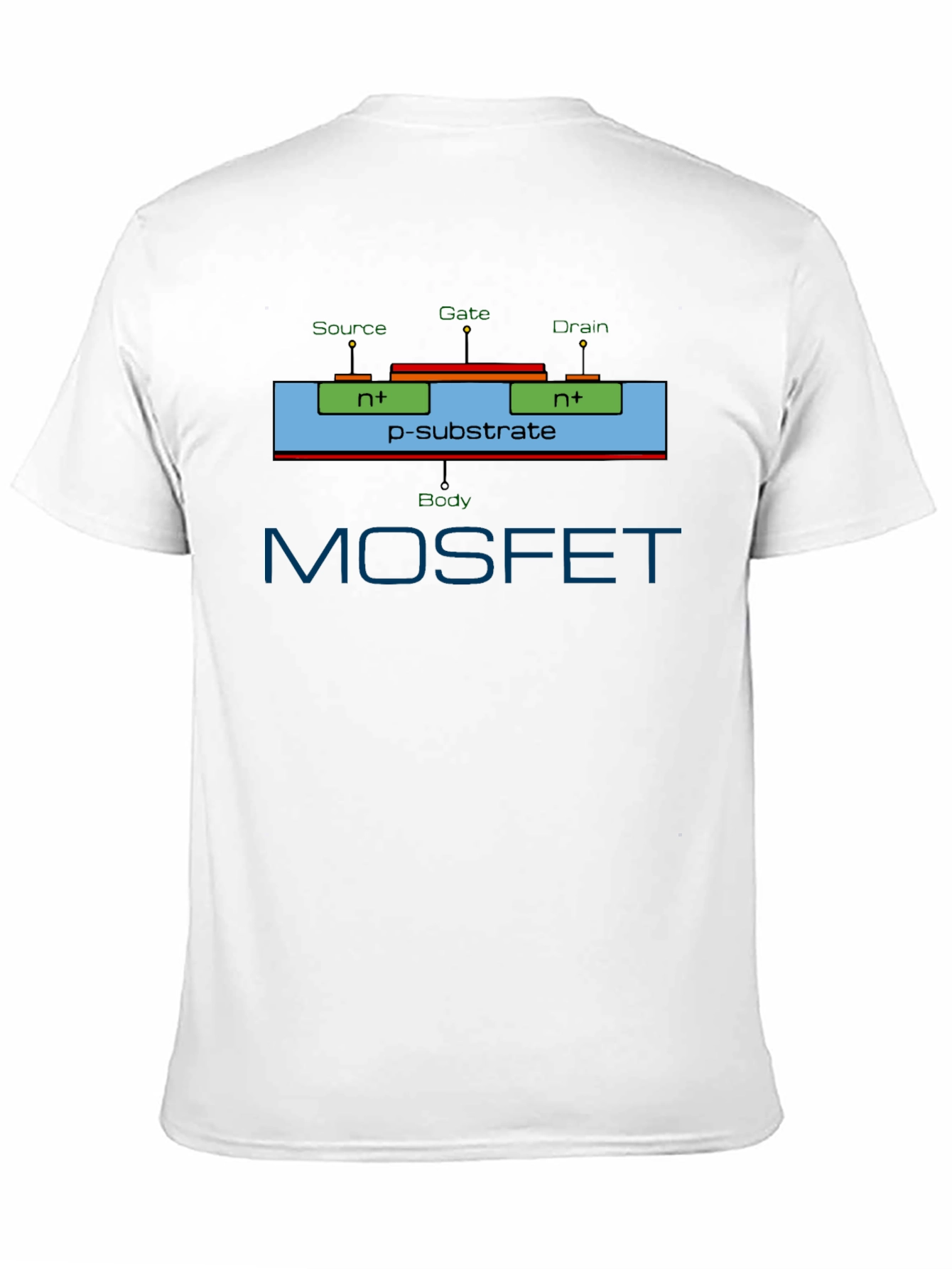 MOSFET Circuit Diagram T-Shirt - Electronics Geek Tee