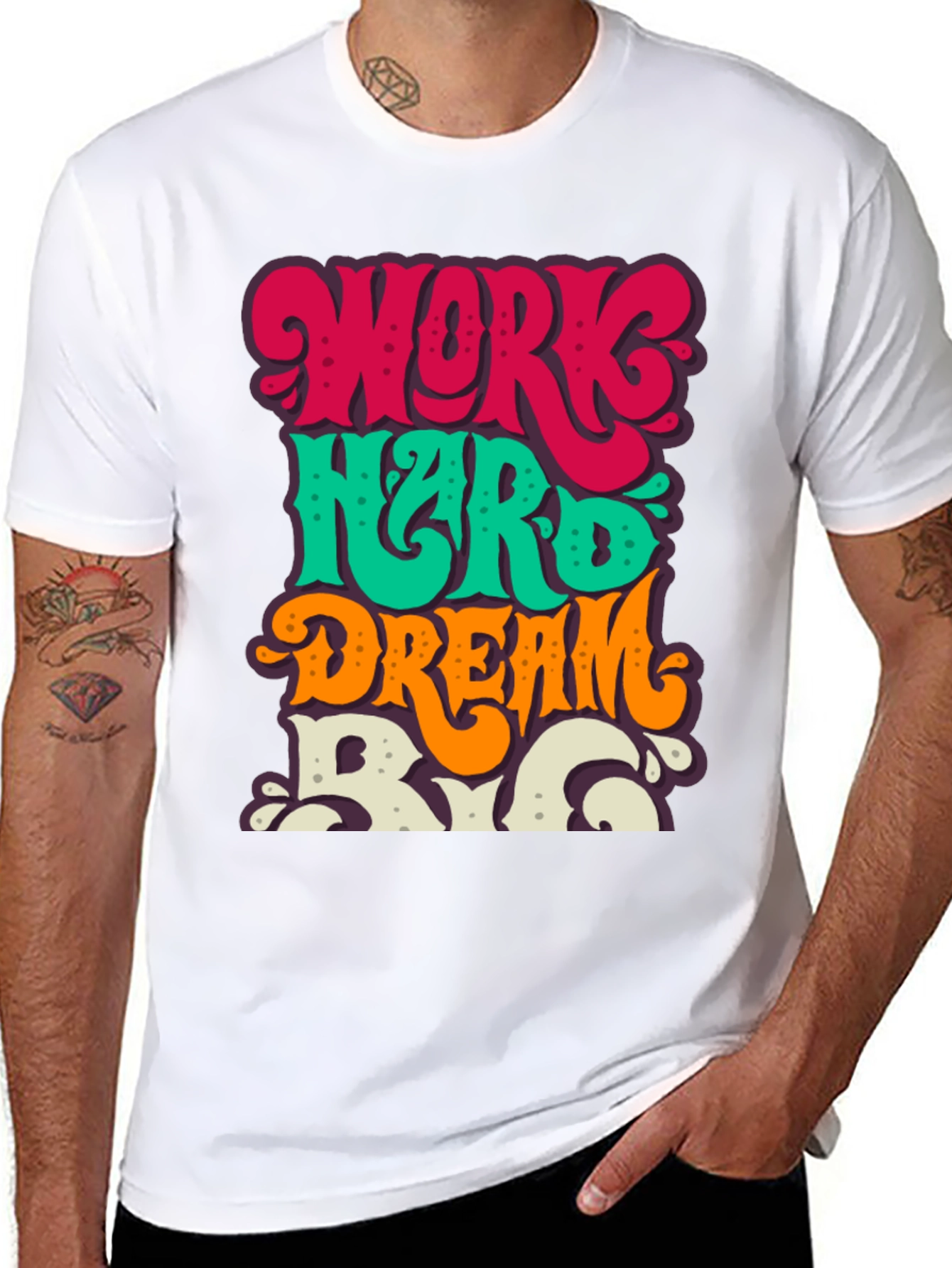 Work Hard Dream Big Graphic Tee