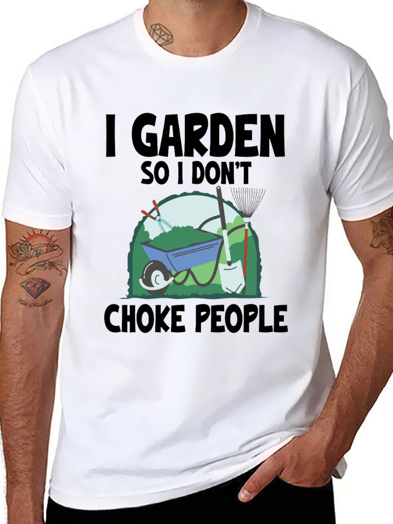 I Garden So I Dont Choke People T-Shirt