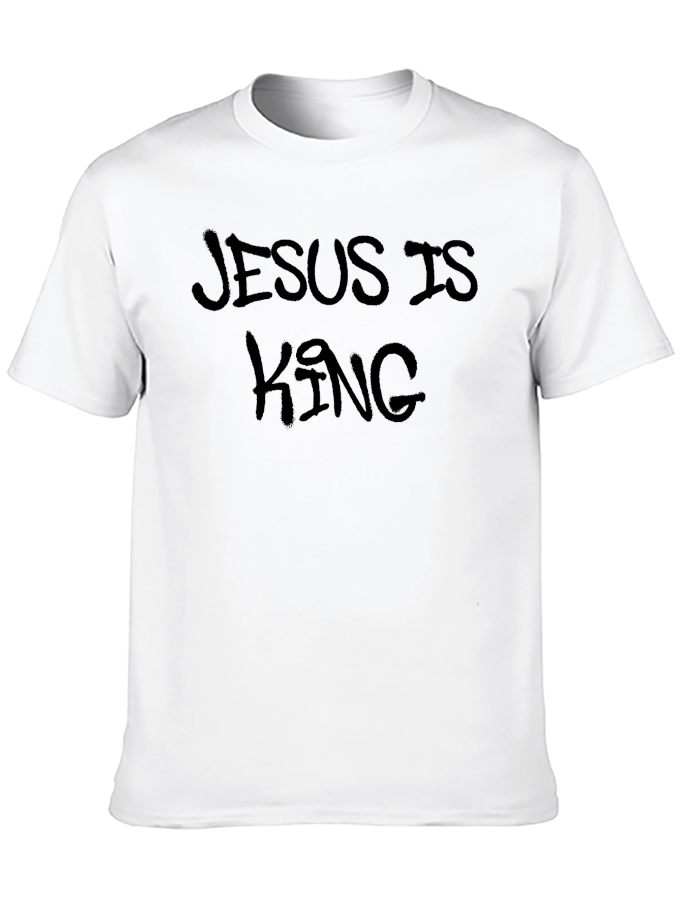 Jesus is King Black Graphic Tee Shirt