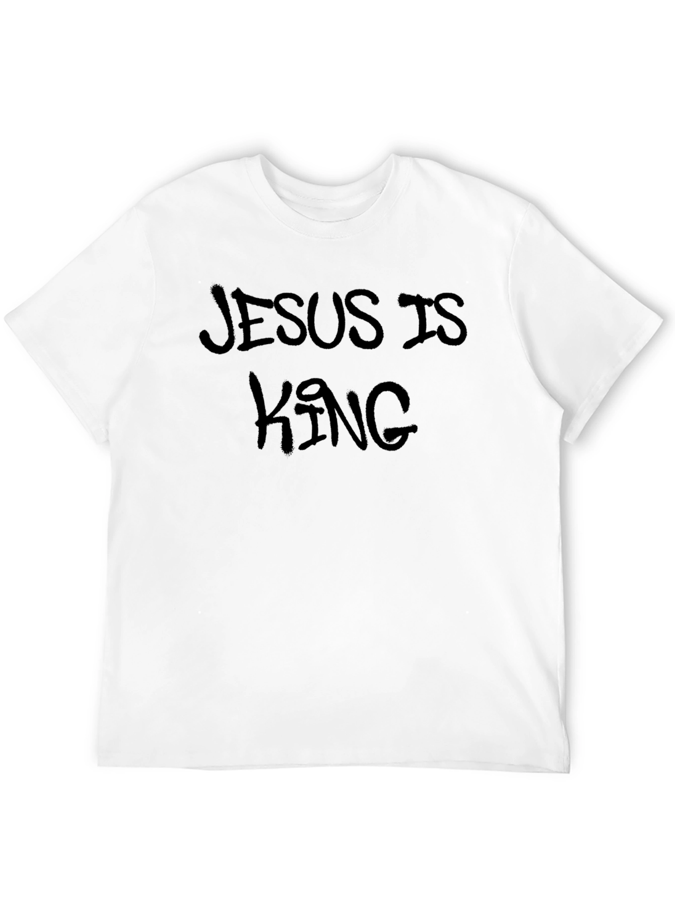 Jesus is King Black Graphic Tee Shirt