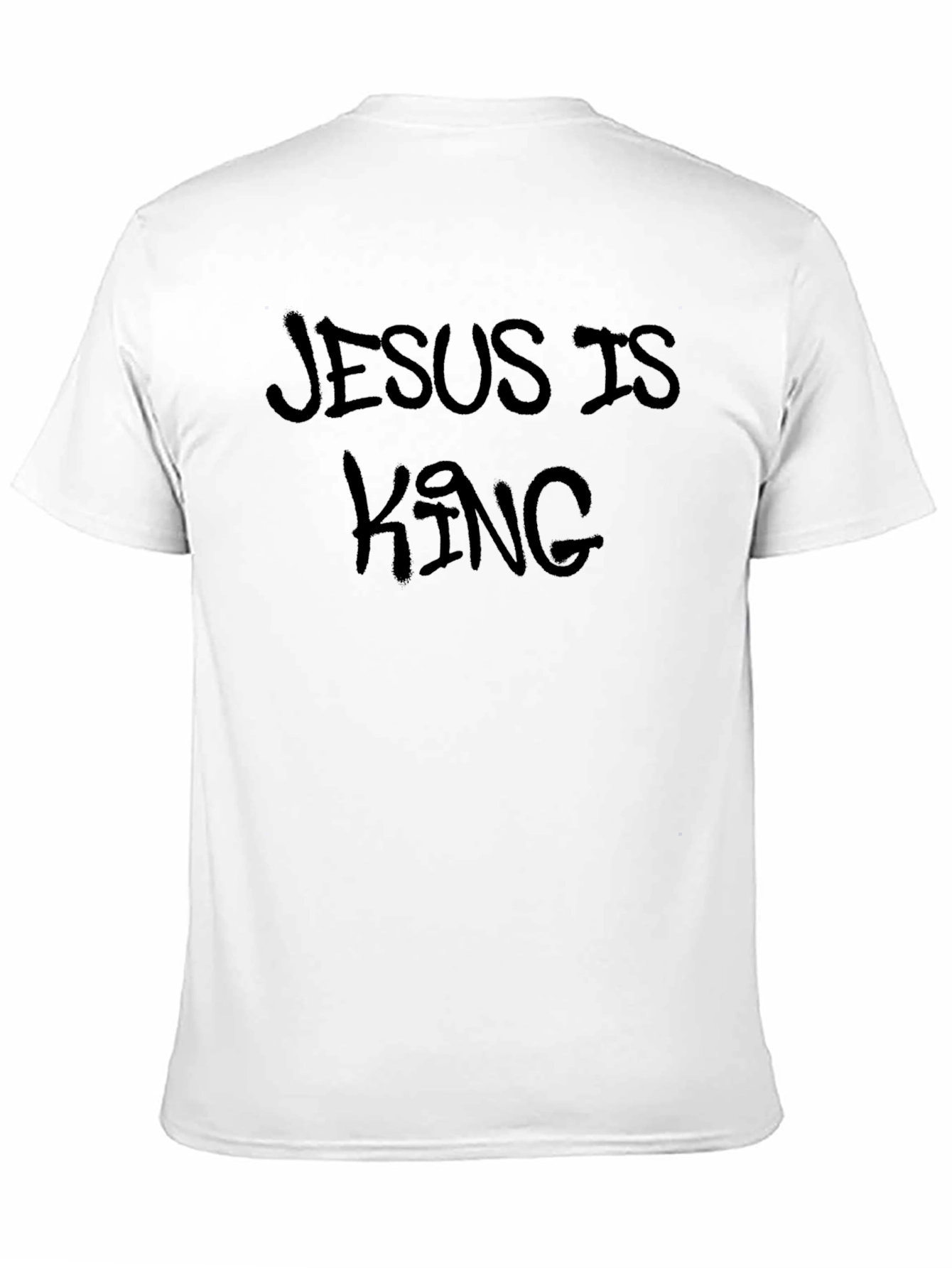 Jesus is King Black Graphic Tee Shirt