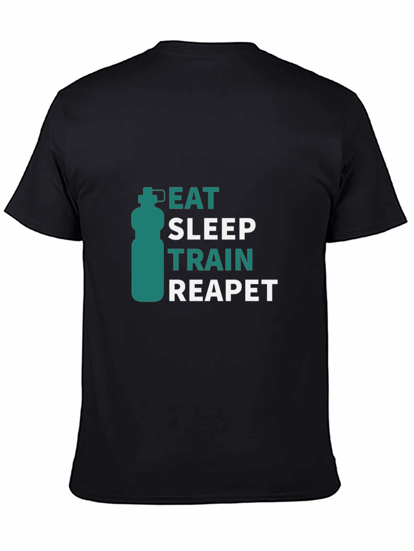 Eat Sleep Train Repeat Graphic T-Shirt