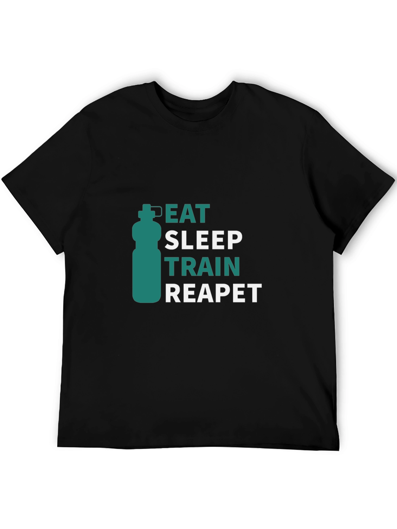 Eat Sleep Train Repeat Graphic T-Shirt