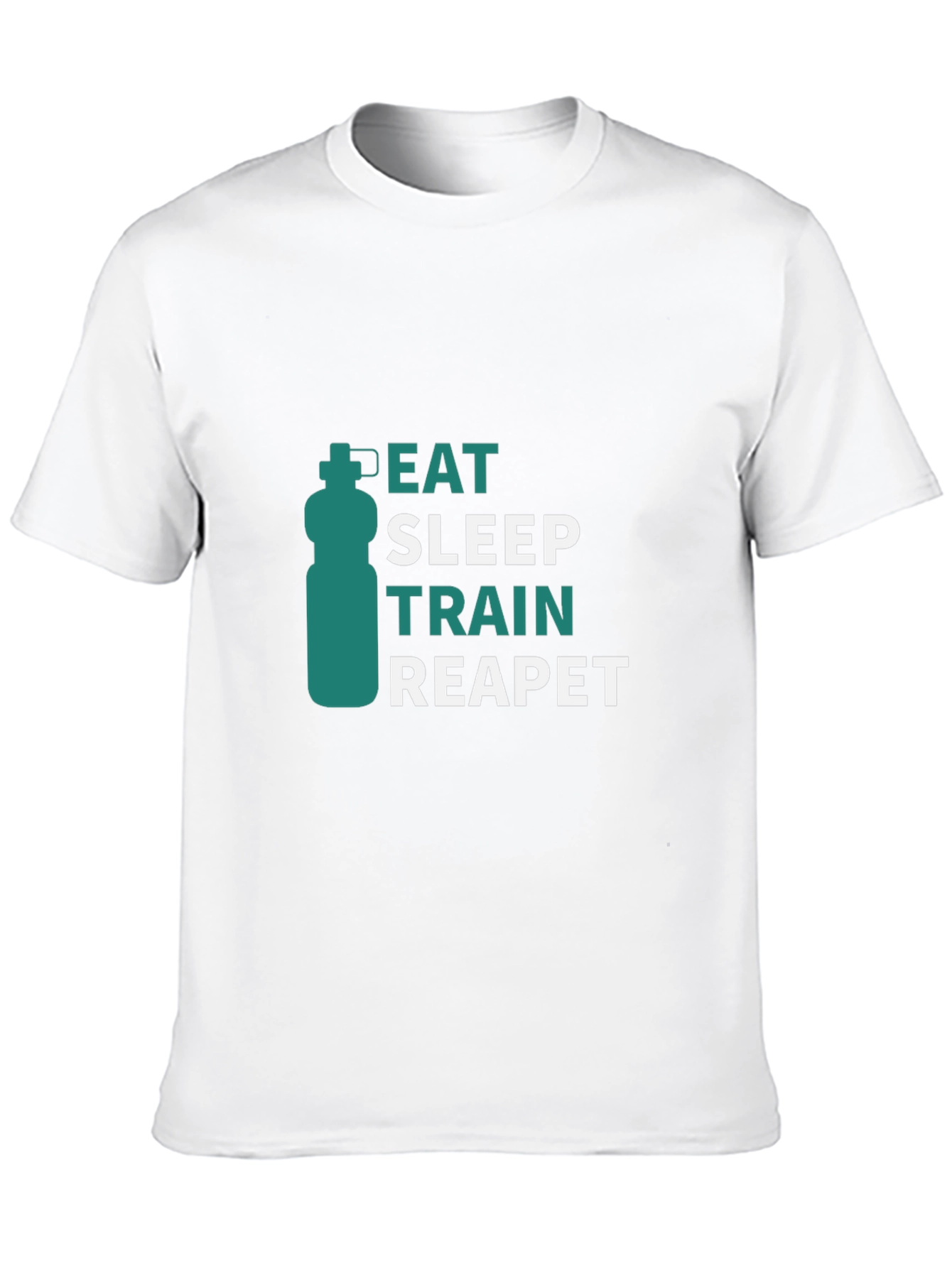 Eat Sleep Train Repeat Graphic T-Shirt