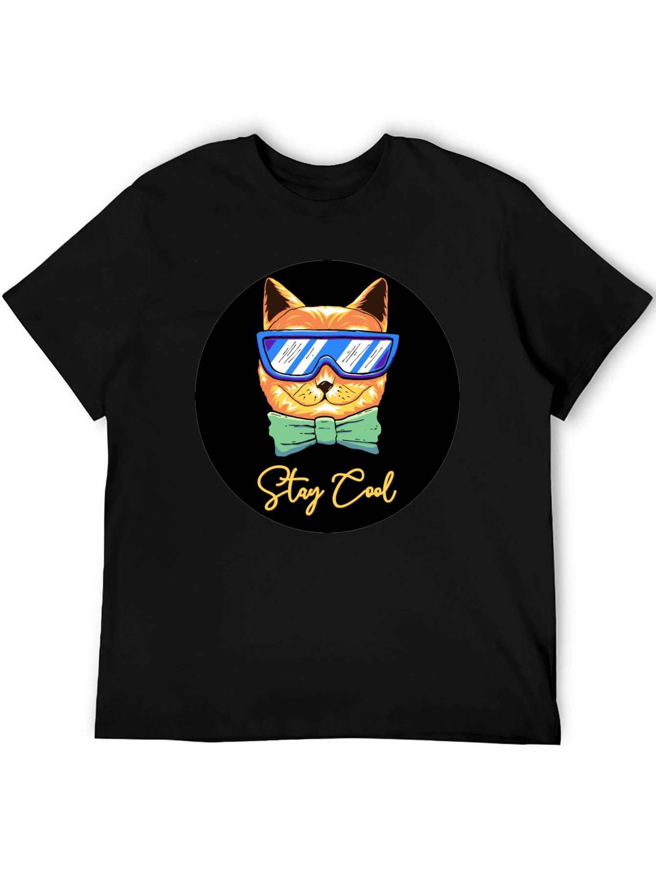 Cool Cat Graphic T-Shirt - Stay Cool Design
