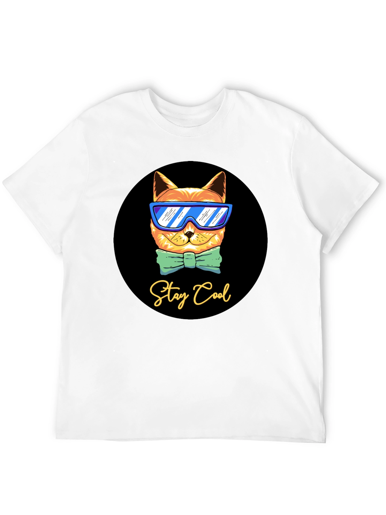Cool Cat Graphic T-Shirt - Stay Cool Design