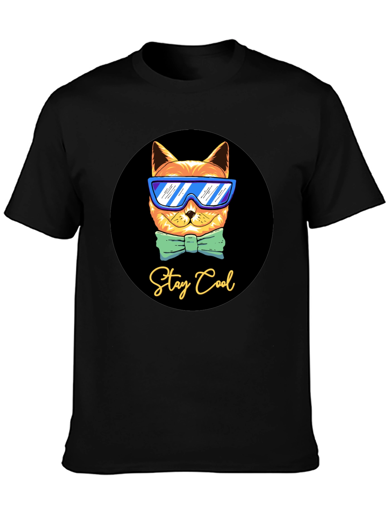 Cool Cat Graphic T-Shirt - Stay Cool Design
