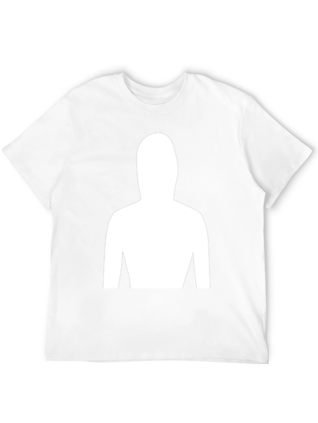 Mystery Figure Tee - Black Cotton Crew Neck T-Shirt