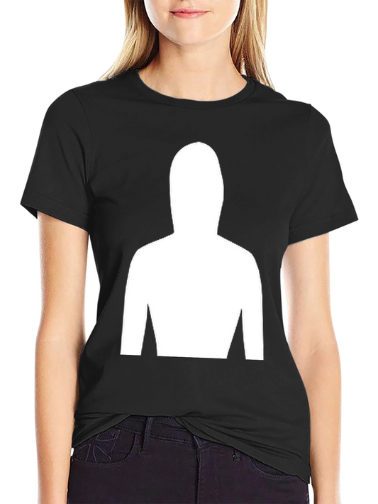 Mystery Figure Tee - Black Cotton Crew Neck T-Shirt