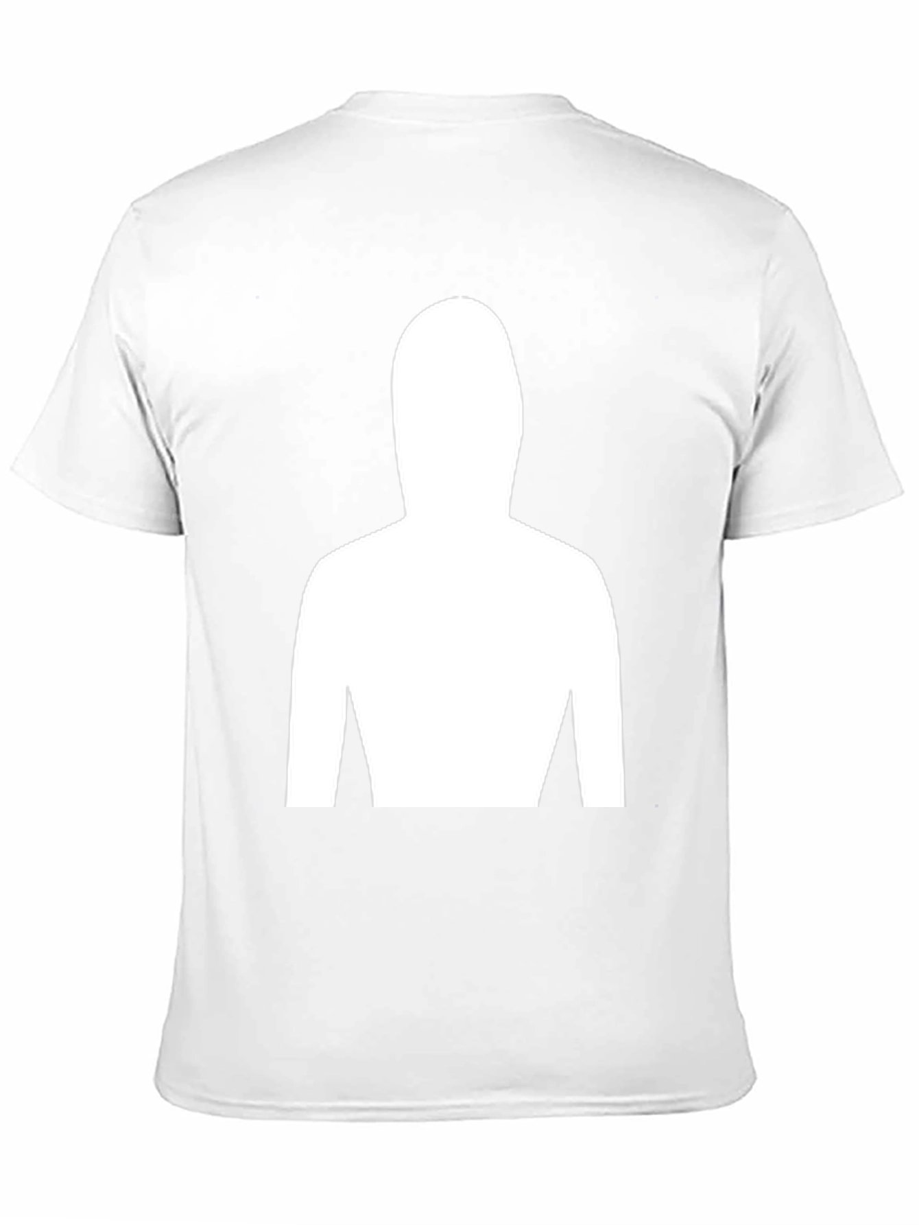 Mystery Figure Tee - Black Cotton Crew Neck T-Shirt