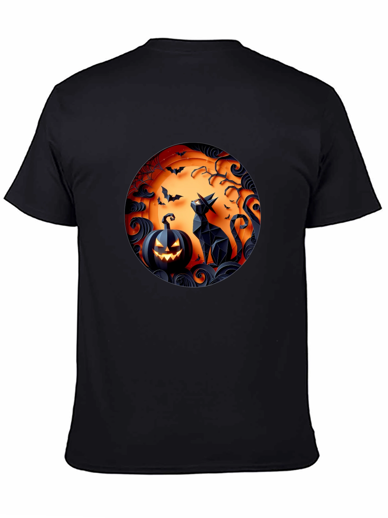 Halloween Cat Pumpkin T-Shirt