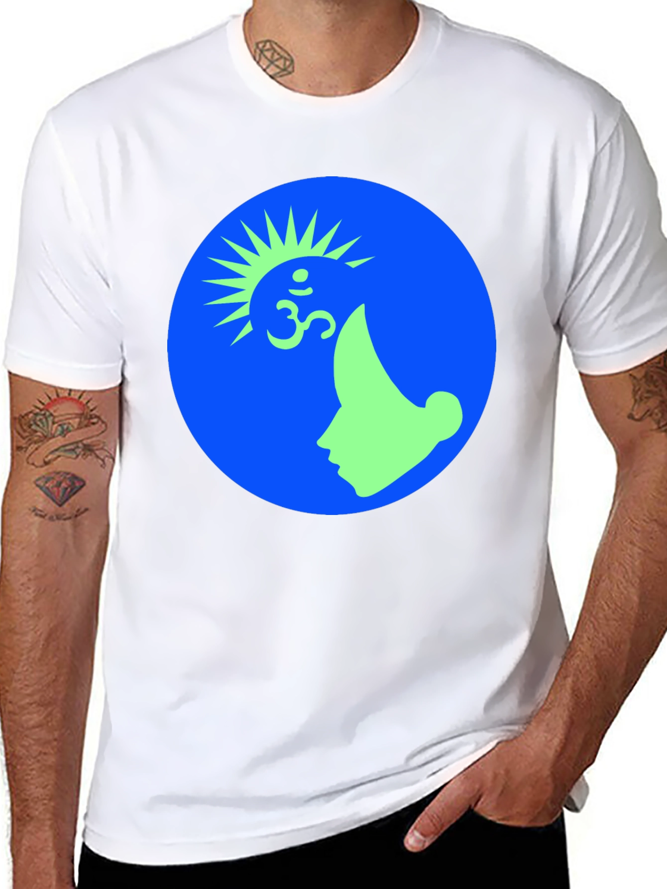 Om Symbol Graphic Tee -  Modern Design