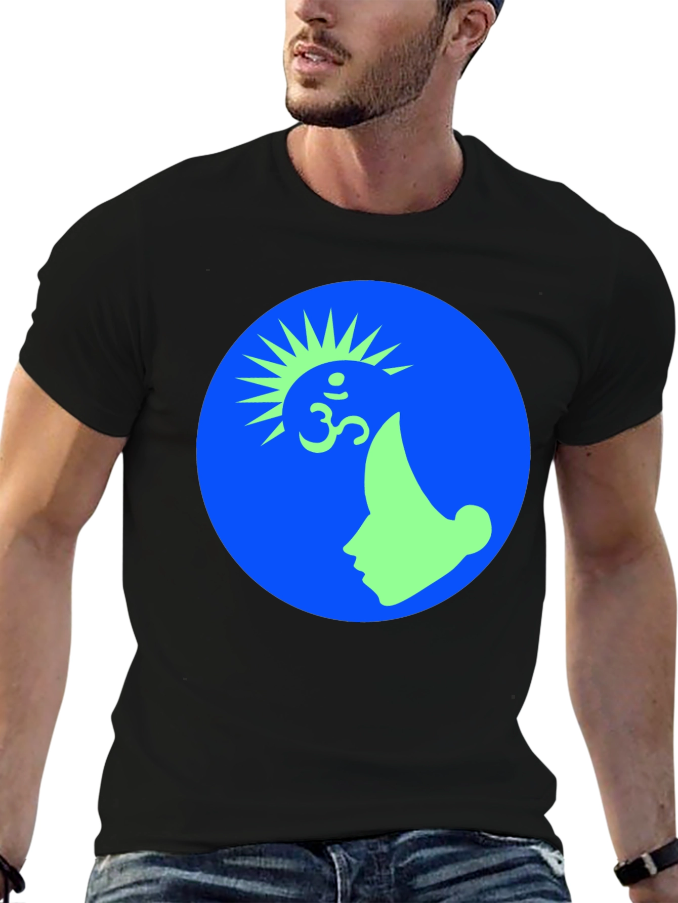 Om Symbol Graphic Tee -  Modern Design