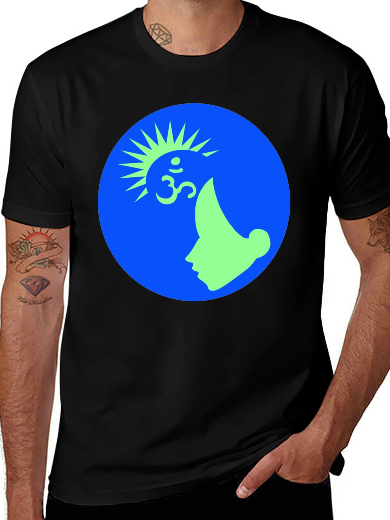 Om Symbol Graphic Tee -  Modern Design