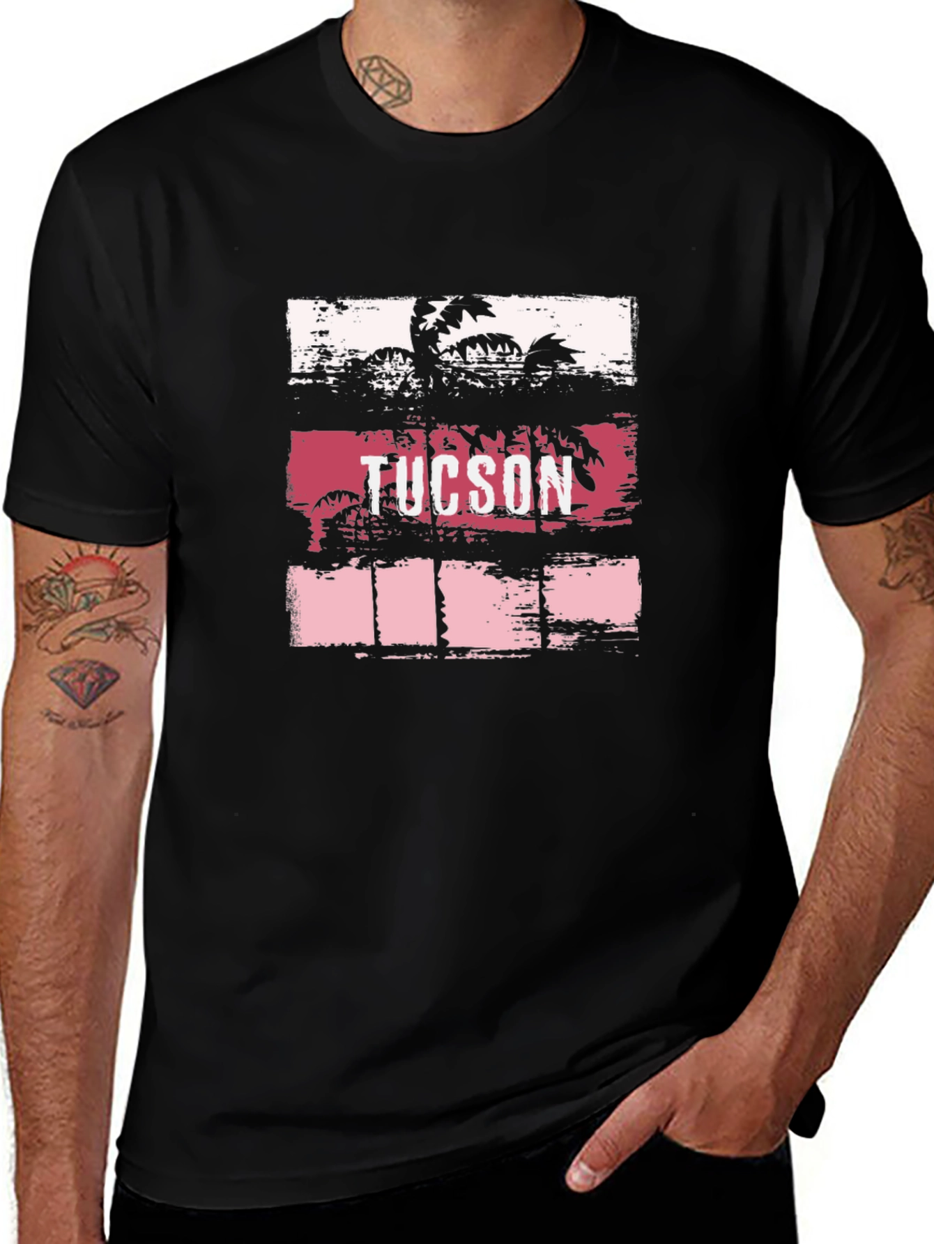 Tucson Palm Tree Graphic T-Shirt