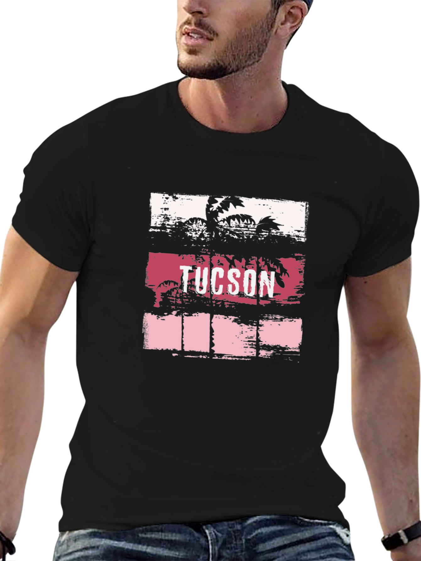 Tucson Palm Tree Graphic T-Shirt