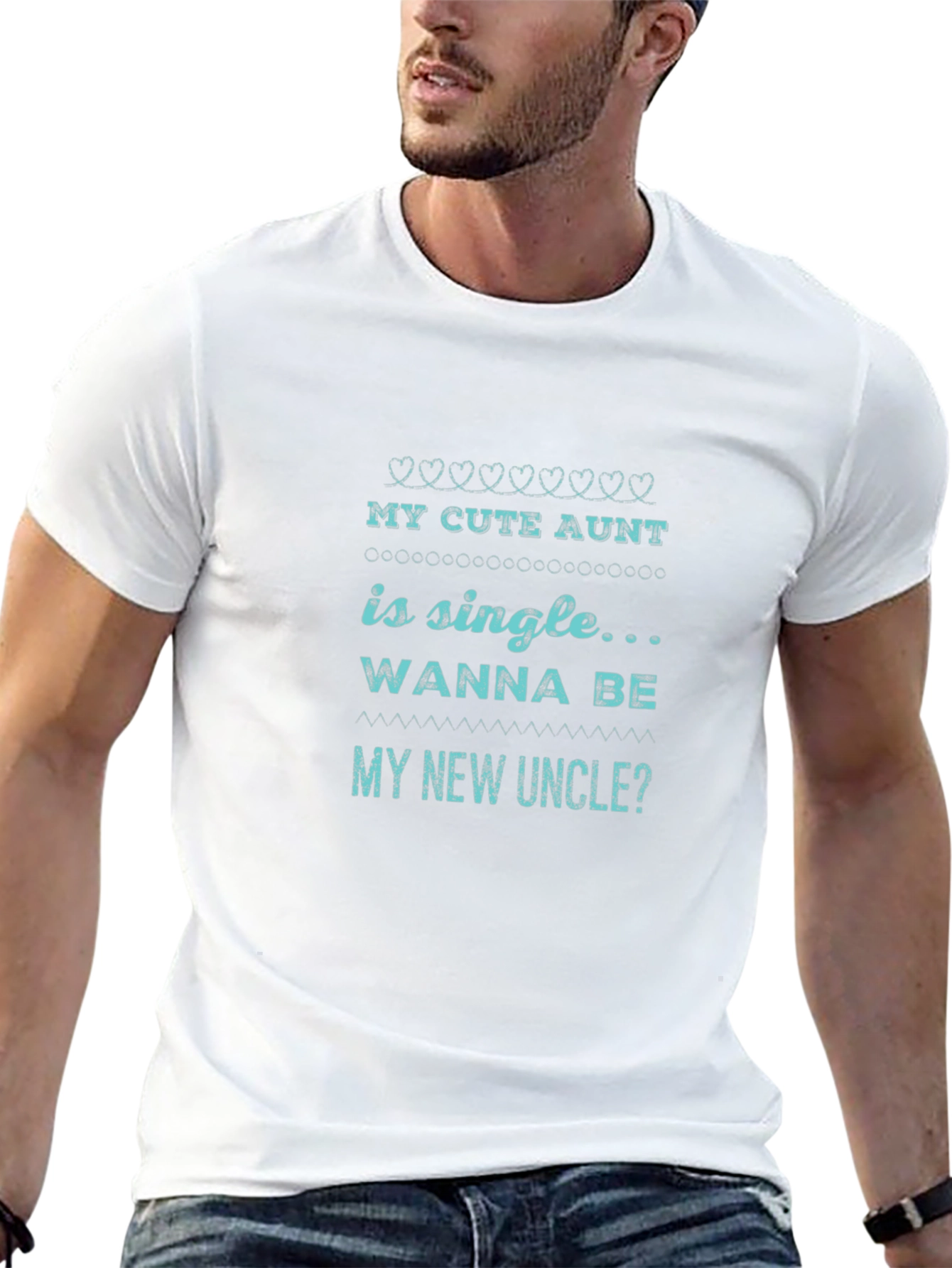 My Cute Aunt is Single Mens Graphic Tee