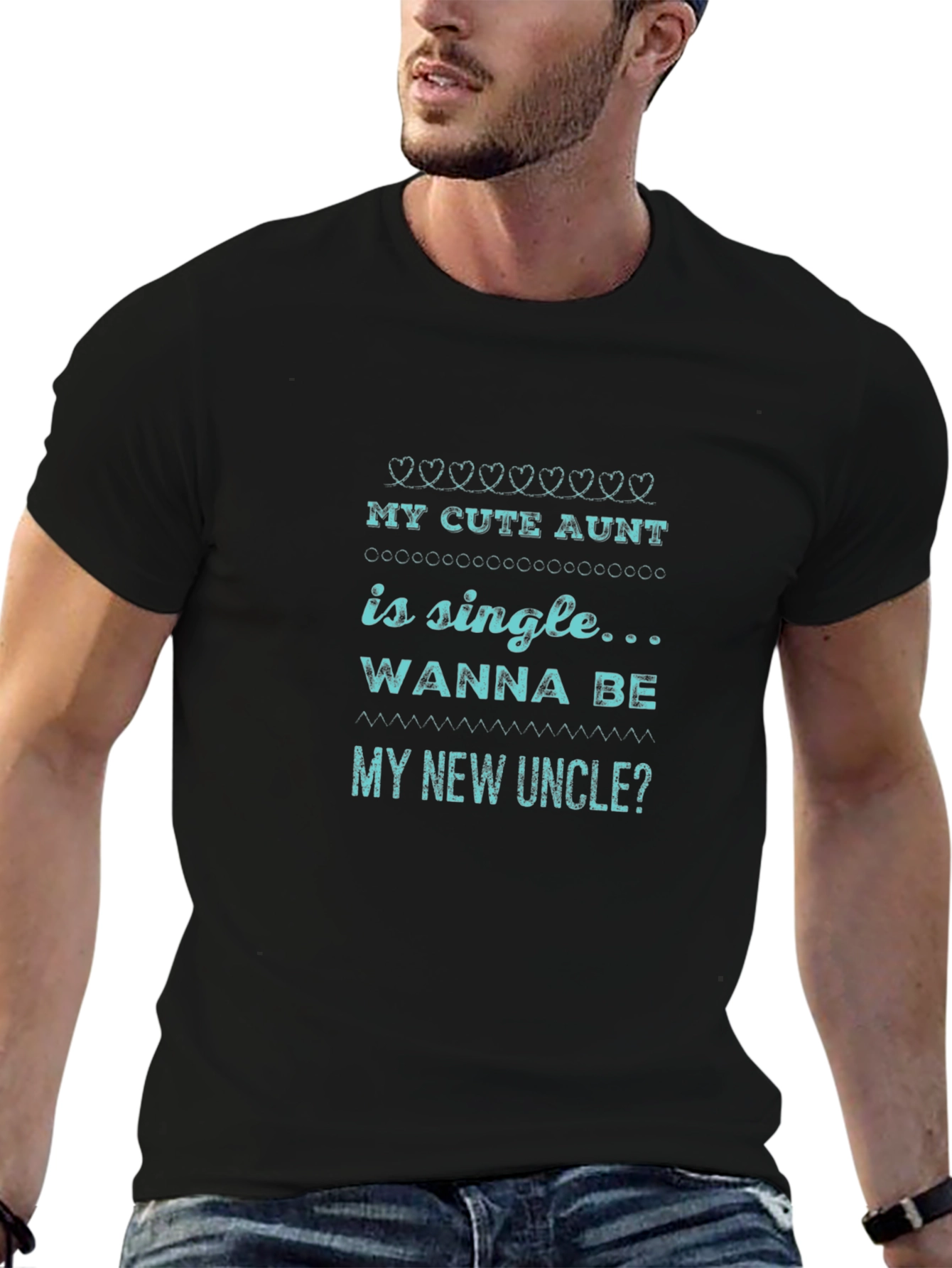 My Cute Aunt is Single Mens Graphic Tee