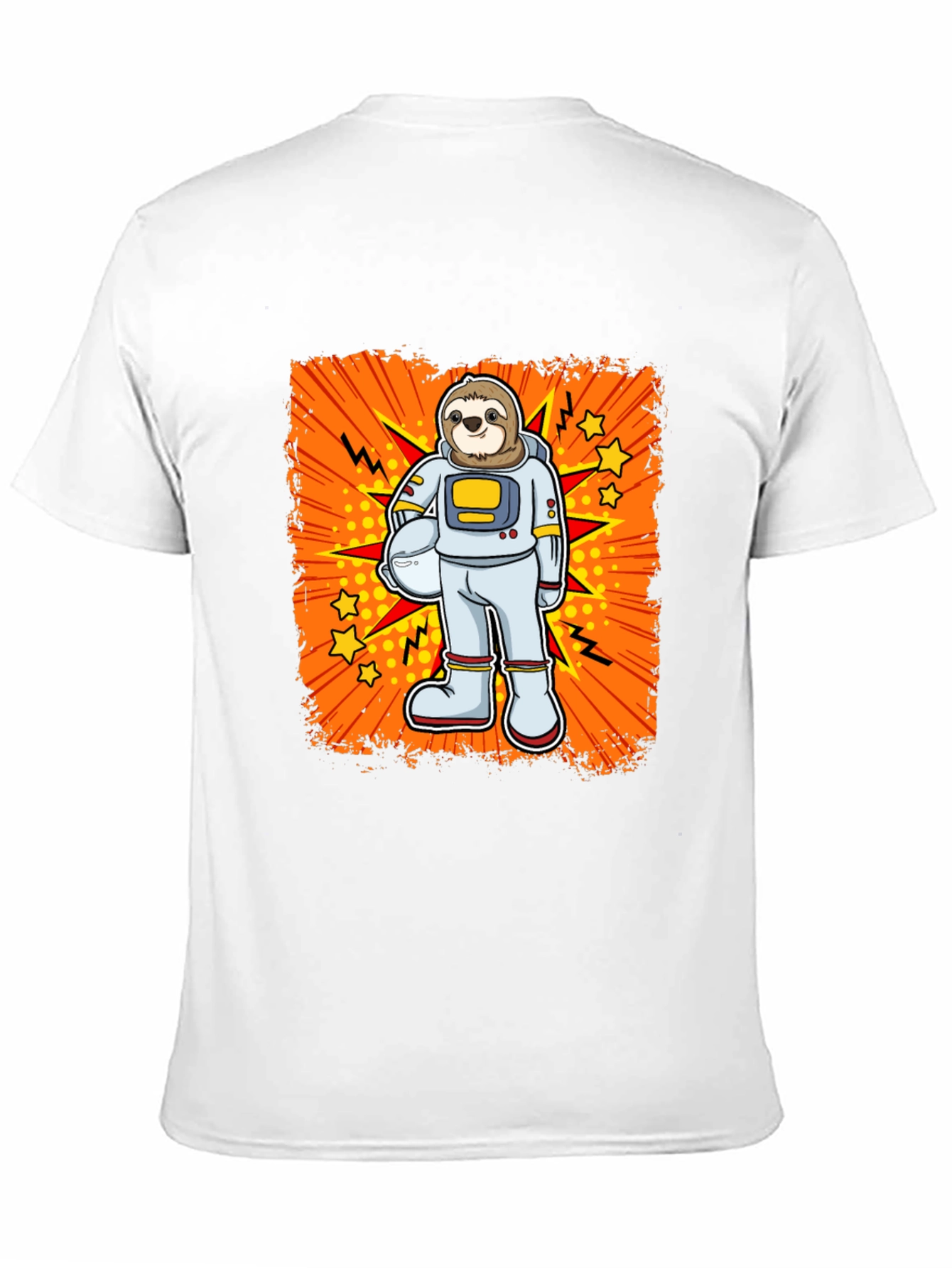 Sloth Astronaut Graphic T-Shirt